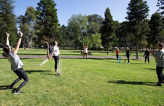 Social Sixes in a Park